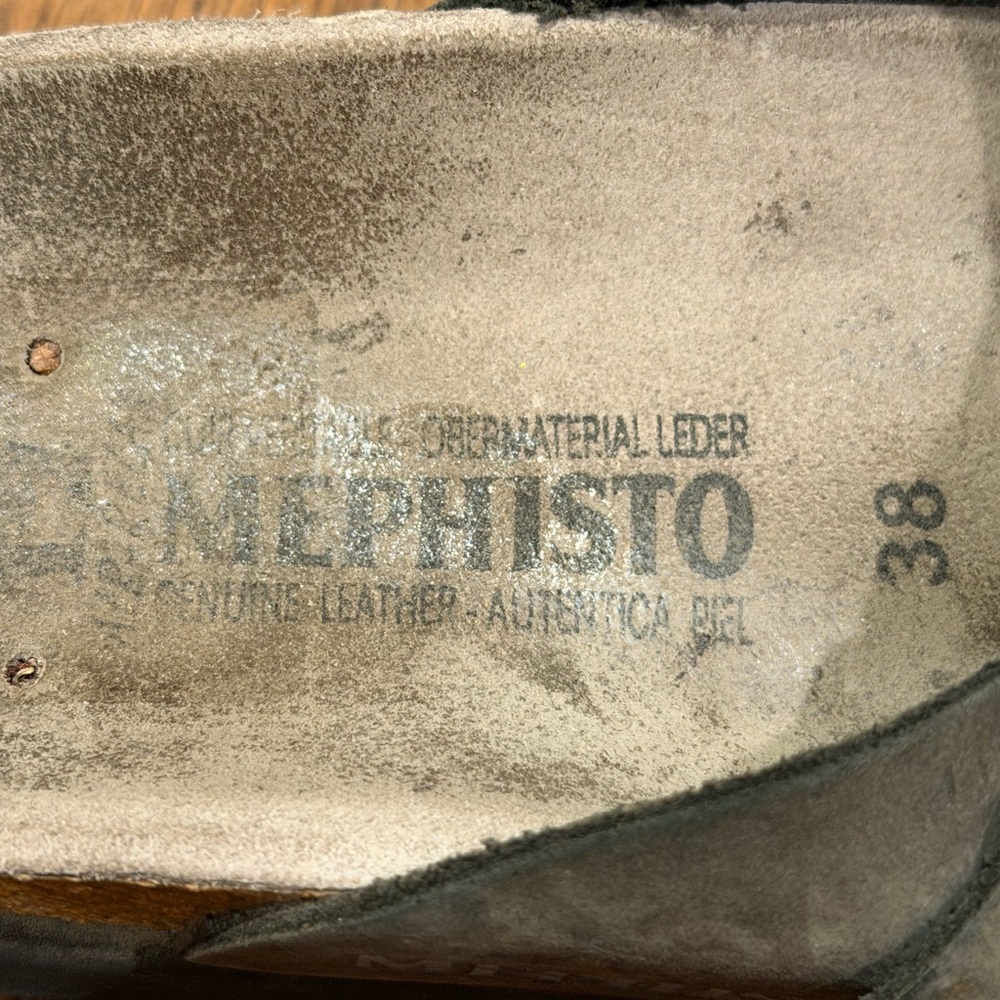 Mephisto Brown Leather Sandals, size 38 - Picture 4 of 9
